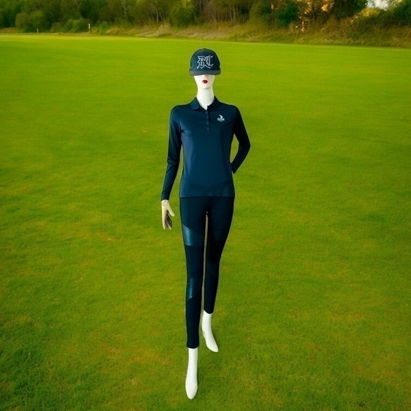 NIKE Golf Shirt 2015 U.S. Open Chambers Bay Black Dri-Fit Performance Polo Top - Picture 2 of 10